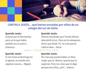 Cartas a Jes&uacute;s por ni&ntilde;os