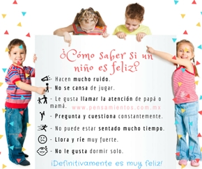 �C&oacute;mo saber si un ni&ntilde;o es feliz?