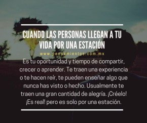 �Eres una raz&oacute;n, una estaci&oacute;n o toda una vida?