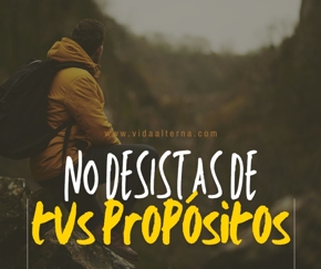 No desistas de tus prop&oacute;sitos