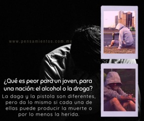 �Qu&eacute; es peor para un joven, el alcohol o drogas?
