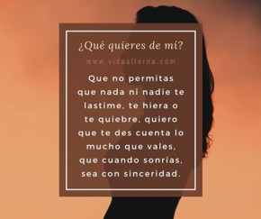 �Qu&eacute; quieres de m&iacute;?