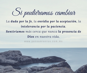Si pudi&eacute;ramos cambiar