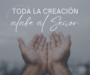 Toda la creaci&oacute;n alabe al se&ntilde;or